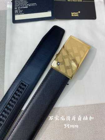 特 万宝龙男士自动腰带- 宽度34Mm 316精品钢扣 精工打造 手感柔软 可以裁剪 - 点击图像关闭