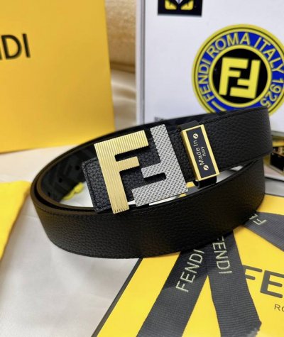 皮带：Fendi.芬迪..顶级原单复刻. 腰带：百分百头层牛皮，保证真皮。双层ff渐变双色工艺设计24K纯钢扣材质，永不掉色进口小牛皮正反双面使用商场专柜同等质