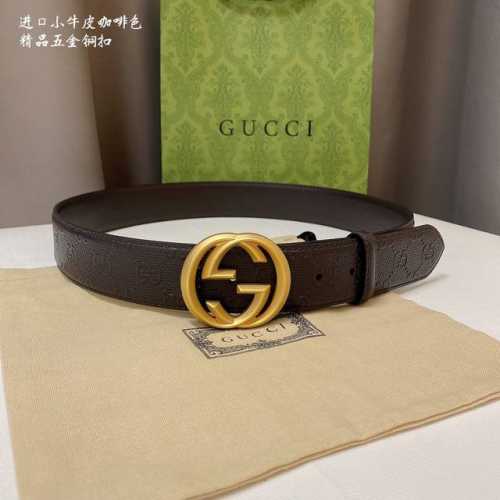 Gucc 1 新款颜色 宽度4.0 Cm 双面进口牛皮 手感极致完美 走线工整 手感柔软 简单大方