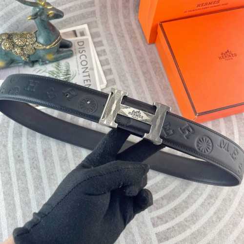爱马仕 特种皮腰带系列 ，原厂五金精品不锈钢扣，手感柔软舒适 宽3.8Cm。