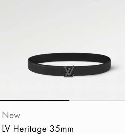 特 P180 寬度：35Mm Lv S-Lock系列 寬度3.5Cm 精緻的橫條紋字母搭扣 搭配驢家法國原廠荔枝紋皮料 雙面用 - 点击图像关闭