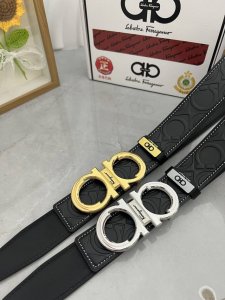 品名：菲拉格幕 原单 材质：原单牛皮腰带 百分百头层牛皮腰带保证真皮，24K纯钢扣，专柜原单品质、做工精细，时尚大牌，送人自用首选 包装： 请认准如图专柜包装赠