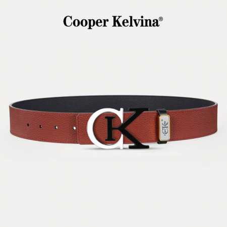 皮带：C K顶级复刻-内穿扣 腰带：Ck潮牌.专柜正品.Cooperkelvina原单大牌品质百分百进口原厂头层牛皮，内穿暗扣尾巴.保证真皮-Ck字母Logo针 - 点击图像关闭