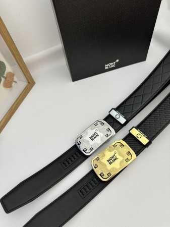 品名：万宝龙 Montblanc 自动带 材质：原单牛皮腰带 百分百头层牛皮腰带保证真皮，24K纯钢扣，专柜原单品质、做工精细，时尚大牌，送人自用首选 包装： - 点击图像关闭