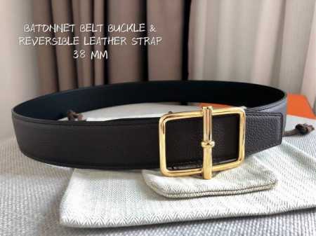 特 P190 爱马仕顶级原单Togo皮 官网同步 Hermes-Royal Belt Buckle & Reversible Leather Strap双面进口 - 点击图像关闭