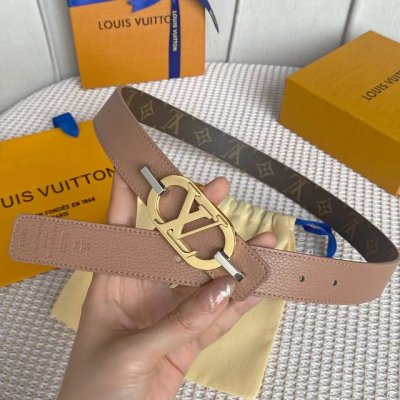 配全套包装礼盒 Lv 女款 寬： 30Mm Louis Vuitton 路易威登 海外代購原單正品來襲 Made In Spain-經典雙面設計 以一當二 Mo