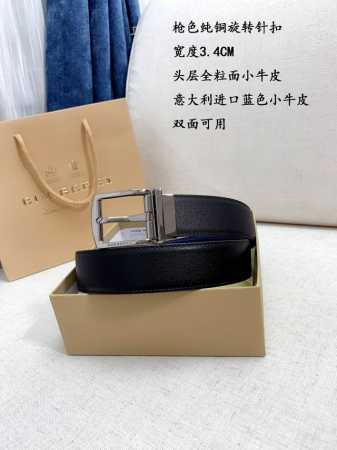 Made In Italy 批p 配全套包装 品牌：巴宝莉海外原单 扣头材质：精品实心铜扣 带身材质正面：35Mm宽度采用双面采 - 点击图像关闭