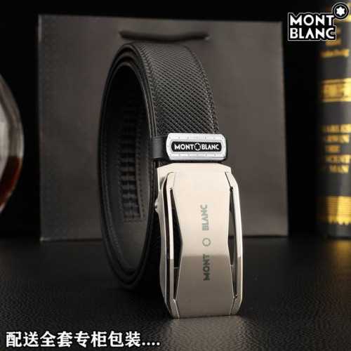 高端品质，实物拍摄 批￥210 配全套包装 品牌：万宝龙 海外原单 扣头材质：精品实心钢扣 带身材质正面：35Mm宽度采用双面进口原版皮腰带，真空电镀五金扣头实