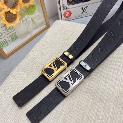 品名：Lv..路易..威登原单 材质：原单牛皮腰带 百分百头层牛皮腰带保证真皮，24K纯钢扣，专柜原单品质、做工精细，时尚大牌，送人自用首选 包装： 请认准如图