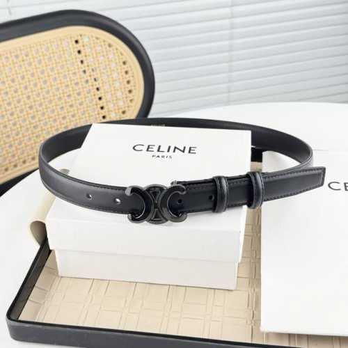 特 -Celin E新品立体浮标针扣女士腰带 意大利进口小牛皮 搭铜扣 宽度2.5