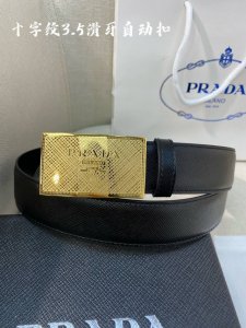 特P190 普拉达男士自动腰带- 宽度34Mm 316精品钢扣 精工打造 手感柔软 可以裁剪