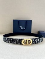 Dior 这款金属覆层黄铜腰带扣是春秋系列新品，展示 Cd Icon 标志和 Oblique Cosmo 图案，致敬 Dior 的经典图案。可与各式 35 毫米