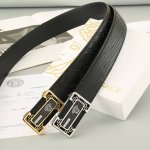 特 范思哲 头层牛皮 宽3.8Cm 官网同步，不锈钢金属标识，适合商务低调人士！平滑扣款式
