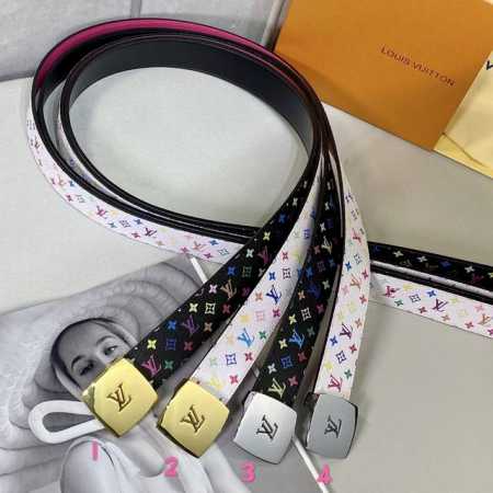 特P160 寬度35Mm Louis Vuitton 腰帶 ！原單復刻款媲美專櫃！3.5寬度女神款 7彩面料 頭層牛皮內裡。手感柔軟！精緻典雅大方得體 - 点击图像关闭