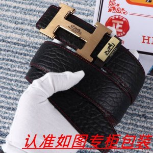 男士腰带：爱马仕 原单 男士皮带：百分百头层牛皮，保证真皮。24K纯钢扣双面可用专柜同等质量， 送人自用首选 包装： 请认准如图专柜包装，赠送打孔器，银联发票，