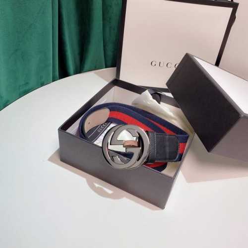 Gucci 4Cm经典红绿织带官网潮流款,原版加厚纯棉织带 。头尾拼接头层小牛皮 ，内衬头层变色磨砂底。