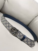 Gucci 古琦官网新款 3.7 最新寬度 雙面用 蘭色啡色黑蘭色進口帆布面料防水料 進口牛皮 非市場便宜 細節部分都會看得到