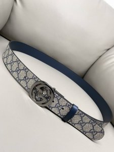 Gucci 古琦官网新款 3.7 最新寬度 雙面用 蘭色啡色黑蘭色進口帆布面料防水料 進口牛皮 非市場便宜 細節部分都會看得到