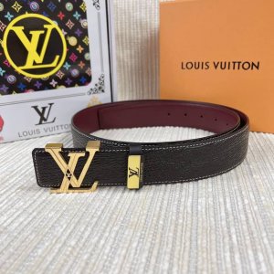 品名：Lv..路易..威登原单 材质：原单牛皮腰带 百分百头层牛皮腰带保证真皮，24K纯钢扣，专柜原单品质、做工精细，时尚大牌，送人自用首选 包装： 请认准如图