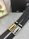 品名：万宝龙 Montblanc 自动带 材质：原单牛皮腰带 百分百头层牛皮腰带保证真皮，24K纯钢扣，专柜原单品质、做工精细，时尚大牌，送人自用首选 包装：