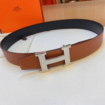 特 Hermes ㊣ 38Mm腰帶 精钢五金 搭配双面原版皮，双面可用！高端大气上档次！