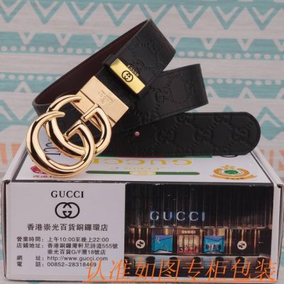 品名：古奇 皮带 原单 腰带 材料：百分百头层牛皮腰带，保证真皮皮带，专柜原单品质、做工精细，送人自用首选 包装： 请认准如图专柜包装，赠送打孔器，银联发票，宽