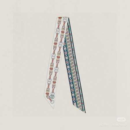 Hermes Twilly“Harnais En Rosace”爱马仕Hermes Harnais En Rosace Twilly小丝巾Twilly小丝巾 1 - 点击图像关闭