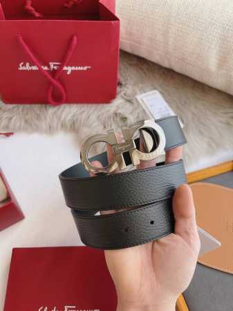 特 Ferragamo.菲拉格慕 全套包装 宽度3.5Cm 高级定制款男士皮带 双面进口牛皮 可双面使用 自行选择搭配 真材实料 很有质感 时尚经典不失风范 搭 - 点击图像关闭