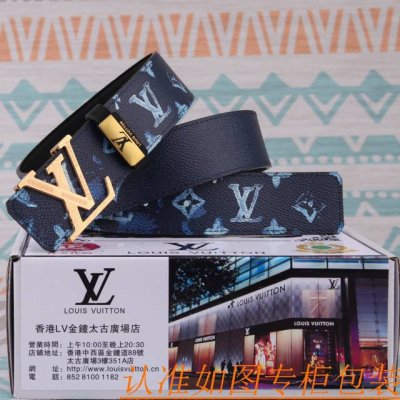 腰带皮带：Lv 路易威登原单牛皮皮带 男款皮带：材质百分百头层牛皮腰带保证真皮皮带，专柜原单品质、做工精细，时尚大牌，送人自用首选包装： 请认准如图专柜包装赠送