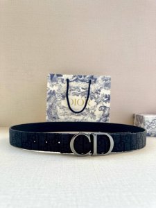 特 宽度3.5 Cm Dior 迪奥两面腰带款式迷人多样，采用多种材质精心打造，为各式廓形增添点睛之笔，彰显优雅醒目的气质。向迪奥钟爱的细节艺术致敬，彰显非凡的
