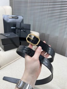 特 圣罗兰 3.0Mm 女款 顶级原单 双面原版皮 专柜同款 专柜扣头 配包装