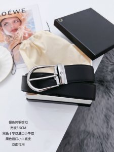 万宝龙 寸3 宽度3.4Cm Kg3195 休闲风格，进口小牛皮搭配进口亚光小牛皮底，百搭简约的设计，高质量 高性价比。顶级