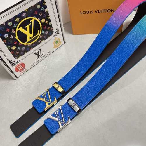 品名：Lv..路易..威登原单 材质：原单牛皮腰带 百分百头层牛皮腰带保证真皮，24K纯钢扣，专柜原单品质、做工精细，时尚大牌，送人自用首选 包装： 请认准如图