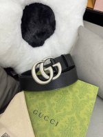 特 Gucci.古驰 全套包装 原版进口牛皮三爪扎纹猪皮纹 宽度4.0cm 复古GG扣