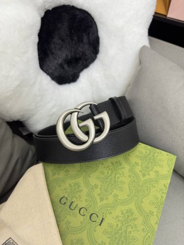 特 Gucci.古驰 全套包装 原版进口牛皮三爪扎纹猪皮纹 宽度4.0cm 复古GG扣
