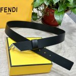 Fendl 芬迪 专柜新品 宽40Mm双面原版小牛皮 搭配单钌钯电镀扣 完美的手感.油边 出众的设计.风格 高贵奢华 时尚大方 高清实拍 货真价实 品质保证 双
