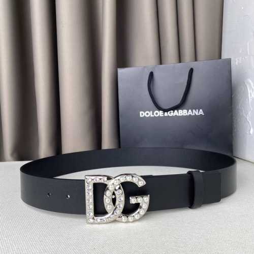 d&G 经典字母扣，腰带新款 精工铜制五金扣，原版纳帕牛皮，手感超级细腻！宽度3.8Cm