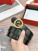 卡地亚豹头原单品质进口小牛皮革！宽度：3.5Cm。818811
