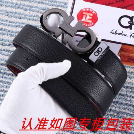 品名：菲拉格木 腰带原单 皮带 材料：百分百头层牛皮，保证真皮。24K纯钢扣双面可用专柜同等质量， 送人自用首选 包装： 请认准如图专柜包装，赠送打孔器，银联发 - 点击图像关闭