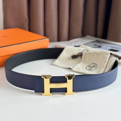 特 Hermes-爱马仕 原单品质腰带手工品质进口精选优质皮，搭配精钢金属挂扣 经典平头款式 双面可用 进口Togo皮带身 宽度：3.8Cm 工艺细节处理到位，