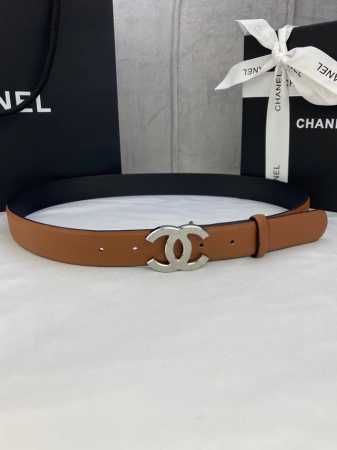 宽度3.0Cm Chanel 香奈儿 荔枝纹牛皮 颗粒饱满紧致清晰，搭配采用填粉五金工艺金 银 色钢扣。 - 点击图像关闭