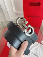 Ferragamo.菲拉格慕 全套新款包装 宽度3.5Cm 高级定制款男士皮带 双面进口牛皮 可双面使用 自行选择搭配 真材实料 很有质感 时尚经典不失风范 搭
