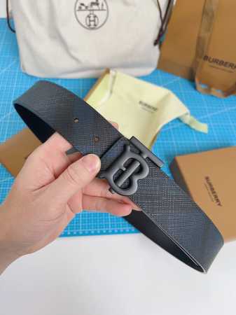 特 巴宝莉 TB系列 全套包装 意大利原厂皮料 双面两用 尺寸4.0cm 五金进口炉内五金， - 点击图像关闭