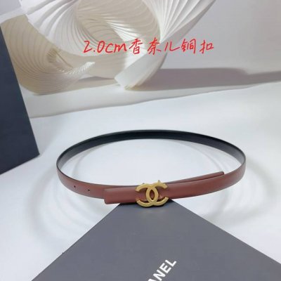 Cm 香奈儿腰带，双面头层牛皮皮料，长度：.75.80.85.90.95.100欧，铜五金挂扣原版开模定制庆祝]