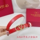 2.0Cm华伦天奴平纹腰带，双面头层牛皮，长度：.75.80.85.90.95.100.欧，钻五金扣原版开模定制庆祝]