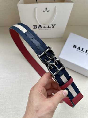特 Bally 巴利 专柜同款 3.4宽 这款选用反面进口牛皮精制而成 枣经底 正面金属搭扣，简约百搭 可调式长度可轻松匹配完美尺寸