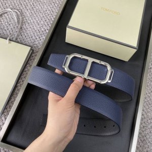 Tom Ford 汤姆福特。新品高端双面小牛皮，简约商务男士腰带，4.0Cm宽，双面使用，配原版包装