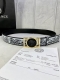 特 宽度4.0Cm Versace 范思哲 此款Palazzo腰带采用牛皮革面料制作，并饰有Le Pop Classique图案印花和标志性的美杜莎五金配件。
