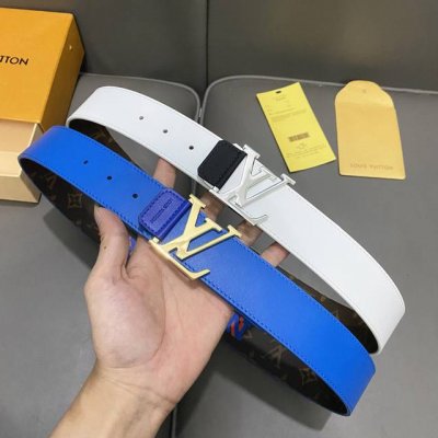 L0Uis Vuitt0N 經典男士原單腰帶 寬度40毫米 進口小牛皮做底絲印品牌Logo 搭配經典老花格面 配已精鋼五金 可雙面佩戴 適合沈穩低調的男士使用