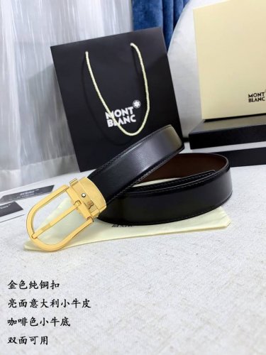 特 P180 万宝龙 新款原单货 宽度3.4Cm 意大利进口皮料，精细做工，商务人士必备款式，简约 耐用 性价比款式。 扣头：纯铜扣 金色 银色 .